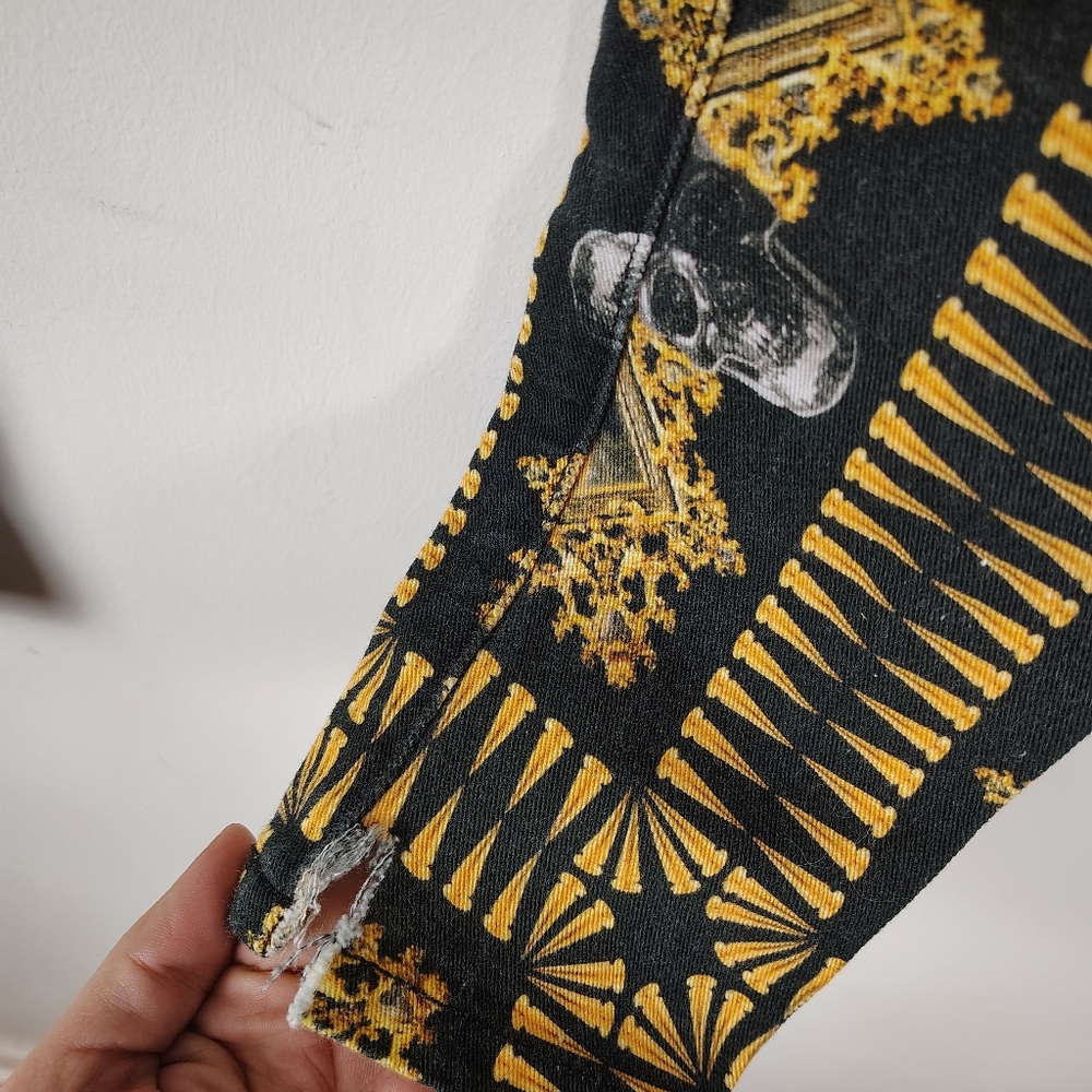 Goth Punk Skull Skinny Jean Pants - Picture 11 of 12